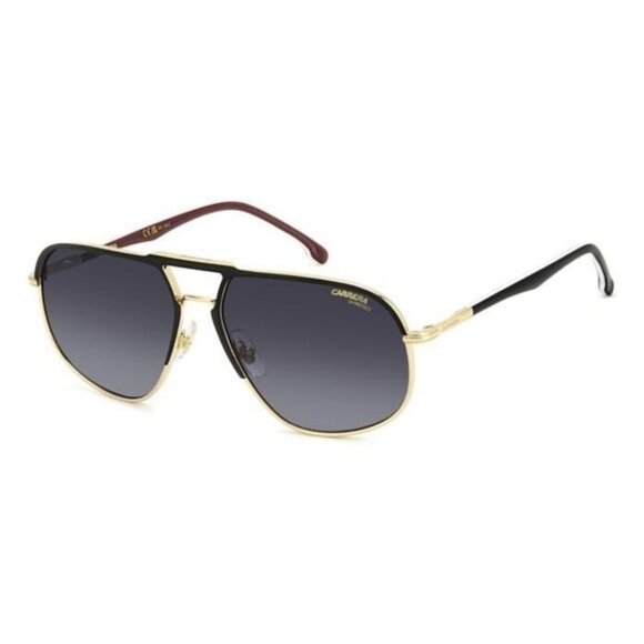 New CARRERA Black Aviator 318/S I469O Sunglasses Women - Picture 1 of 4